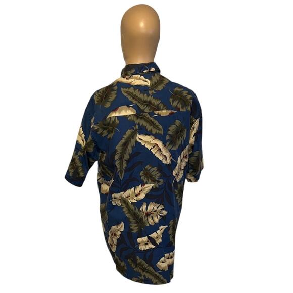 Wrangler Twenty X Hawaiian Shirt Tropical Print Button Down Men's Sz Medium Blue - Picture 5 of 9